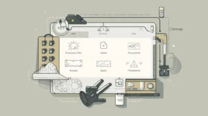 Viewing storage usage categories in Windows 11 settings