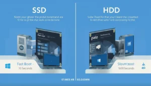 SSD vs HDD speed comparison for Windows 11 performance
