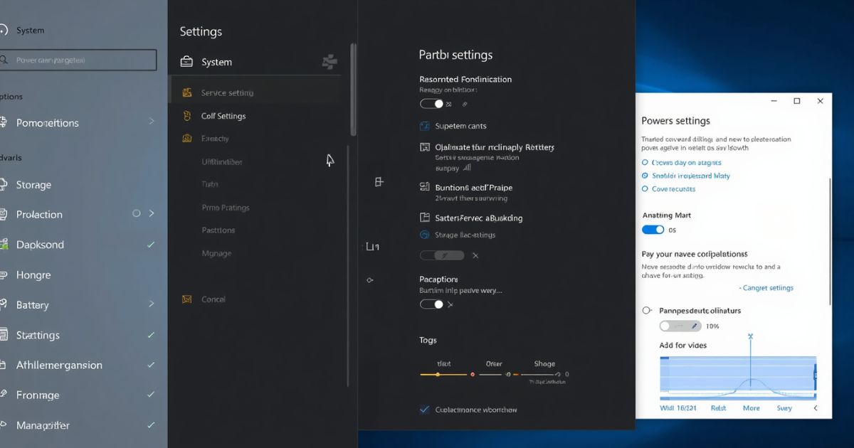  safe windows 11 tweaks, Windows 11 settings window showing power and startup optimization steps highlighted for beginners