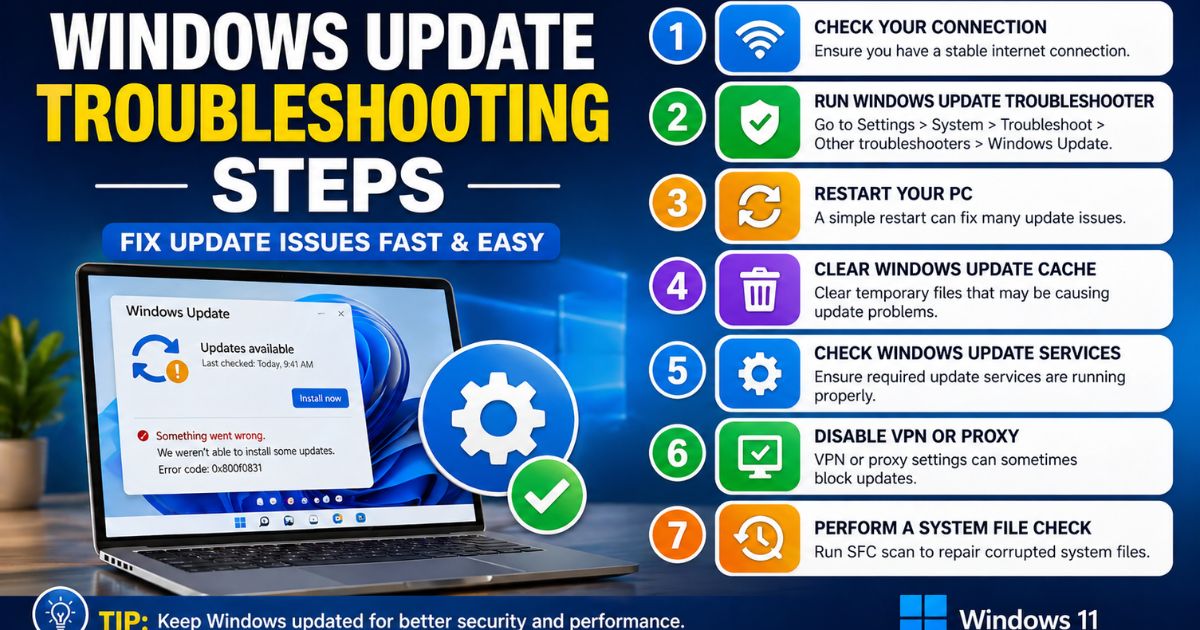windows 11 slow after update fixes showing disk cleanup and command prompt scan results