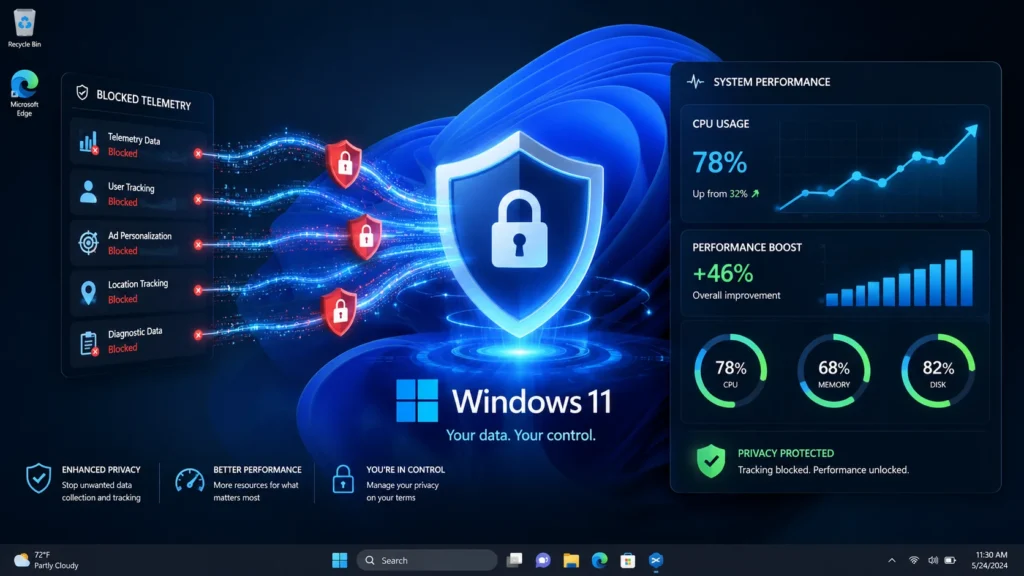 How to Disable Windows 11 Telemetry and Background Tracking to Reclaim CPU Power