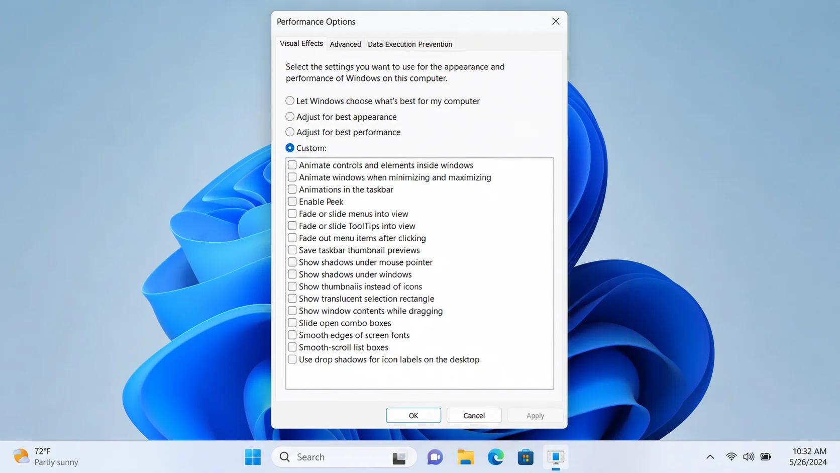 Disable Windows 11 Animation Delays in Performance Options.